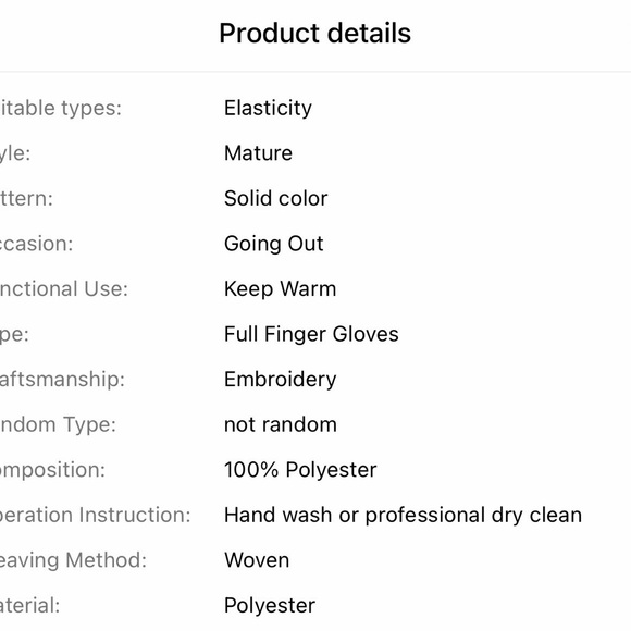 Elegant Cream Women's Soft Gloves - Picture 5 of 6